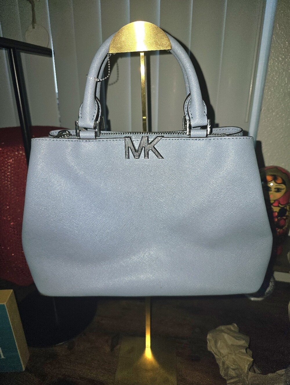 Michael Kors Florence Leather Medium Satchel